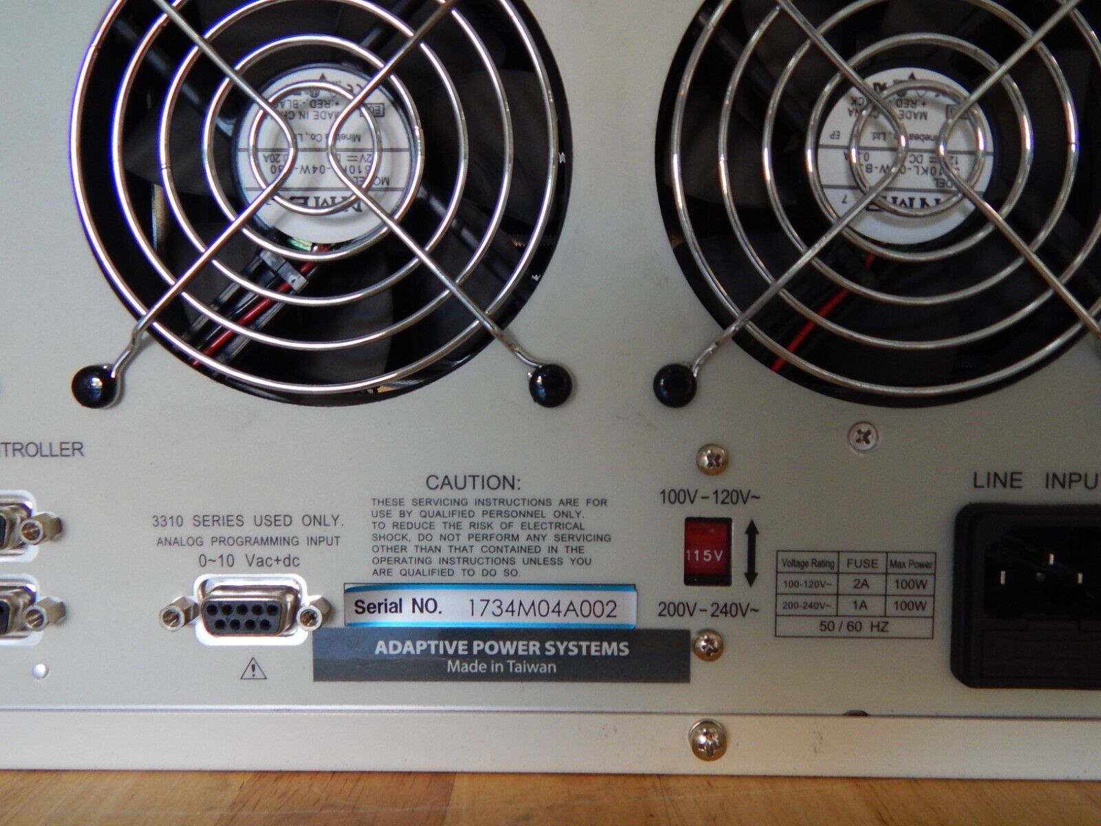 APS AC/DC Load 300V/4A-300VA 4 modules GPIB 34M04-01 Mainframe, NIST Cal'd APS AC/DC Load 300V/4A-300VA 4 modules GPIB 34M04-01 Mainframe, NIST Cal'd